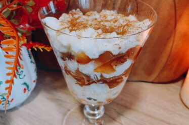 Karamellás-almás tejberizs