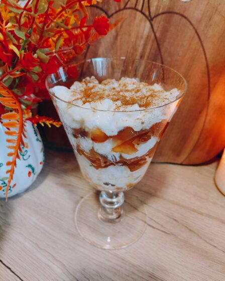 Karamellás-almás tejberizs